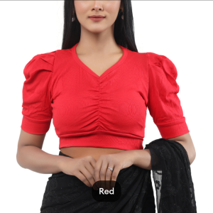 💖 Half Sleeve Short Body Crop Top Blouse for Fashionable Girls